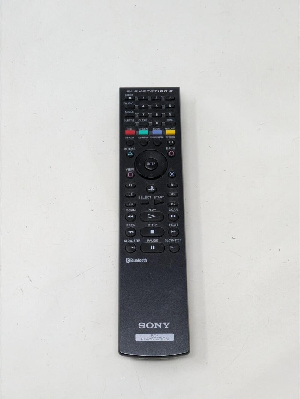 Sony PlayStation 3 Blu Ray Media Remote Controller Black Video Game CECHZR1U